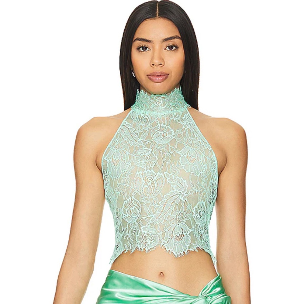 Retrofete Violet Top in Pistachio